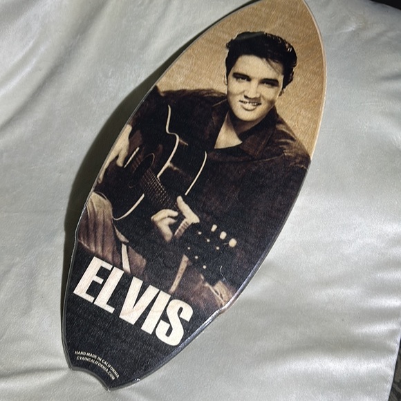 Hand Made in California’s The Original Mini Surfboard with Elvis on The Board - Picture 2 of 6